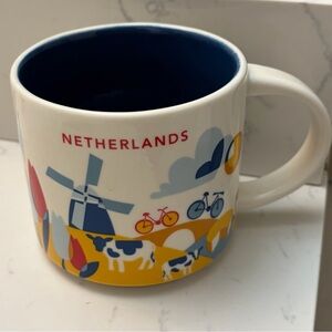 Starbucks Netherlands Mug - Blue, Yellow, Red